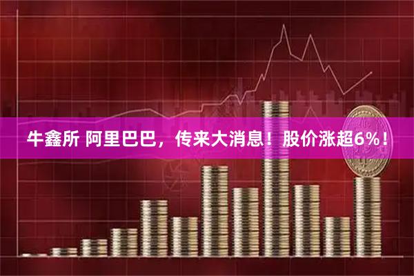 牛鑫所 阿里巴巴，传来大消息！股价涨超6%！